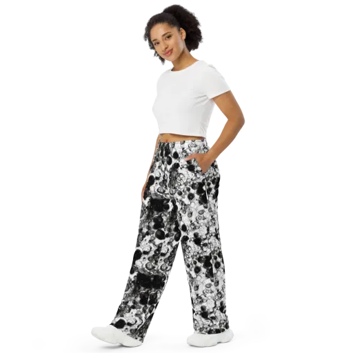 Eclipse Garden on a Wide-Leg Pants