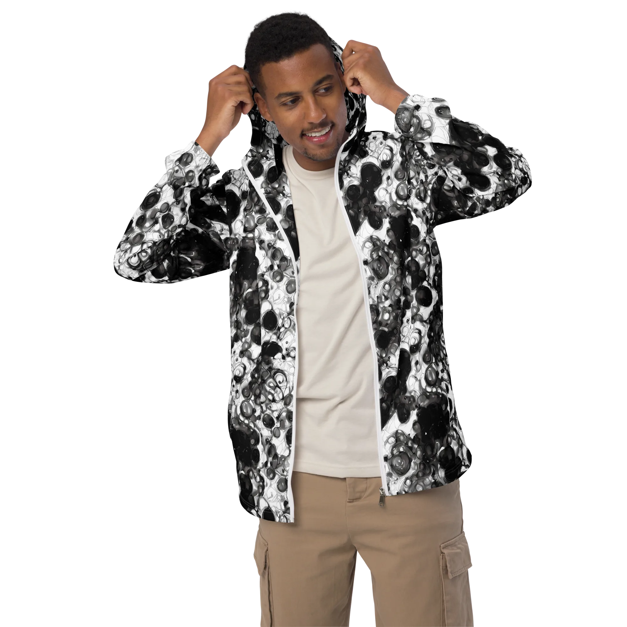 Eclipse Garden on Men's Windbreaker — Front