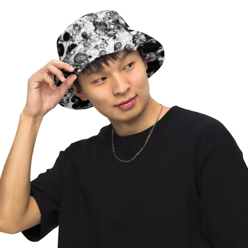 Eclipse Garden on a Reversible Bucket Hat