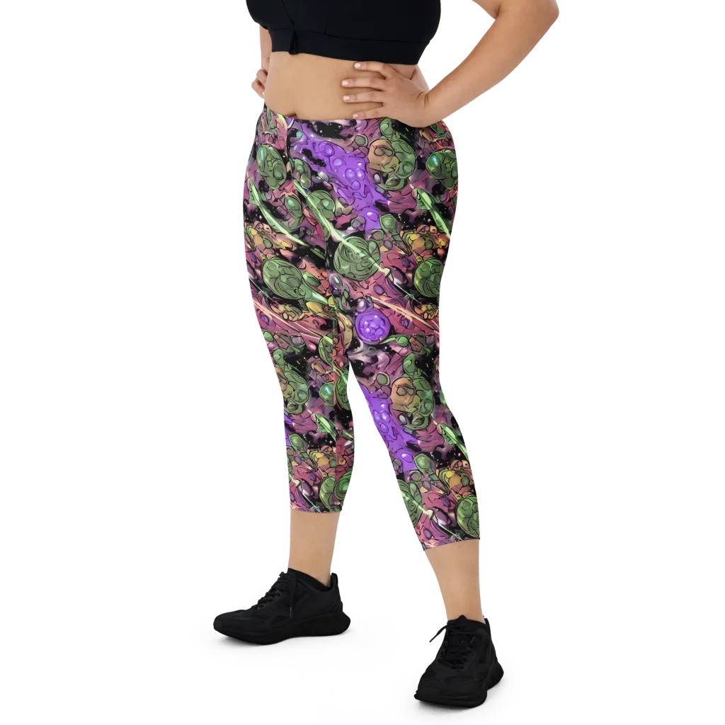 Violet Organica on Capri Leggings — Front