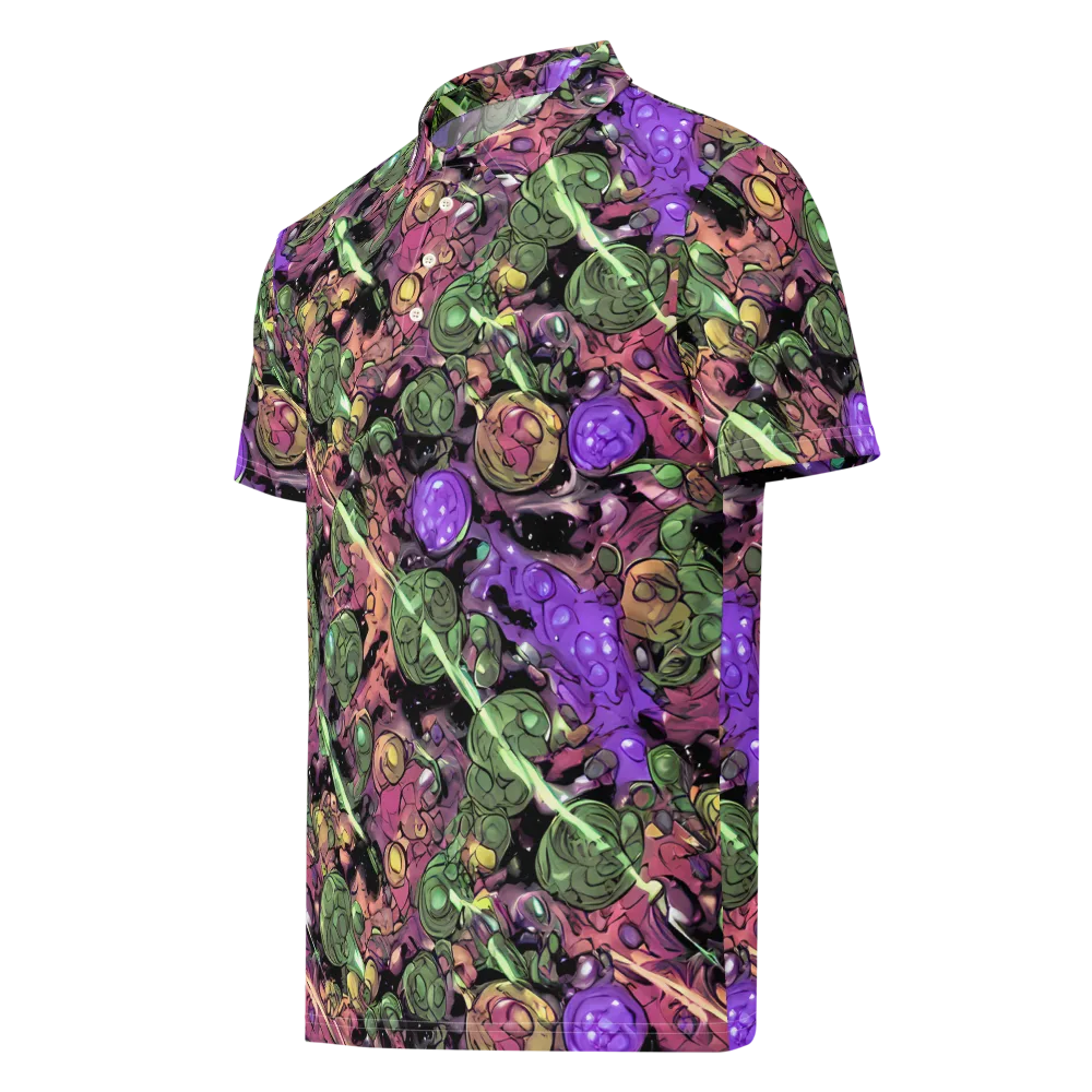 Violet Organica on Men's Slim Fit Polo Shirt — Left Front