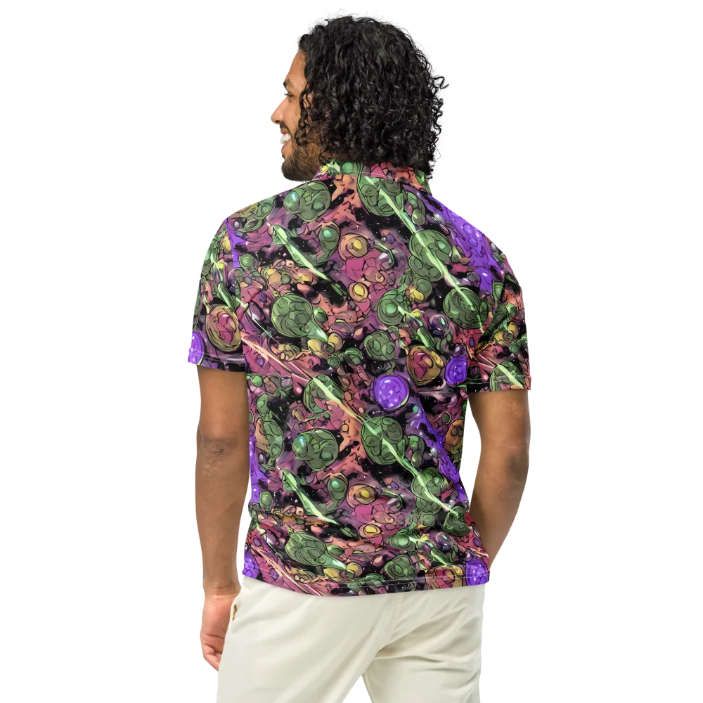 Violet Organica on Men's Slim Fit Polo Shirt — Back