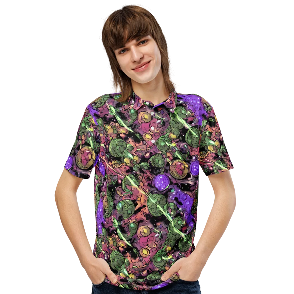 Violet Organica on Men's Slim Fit Polo Shirt — Front