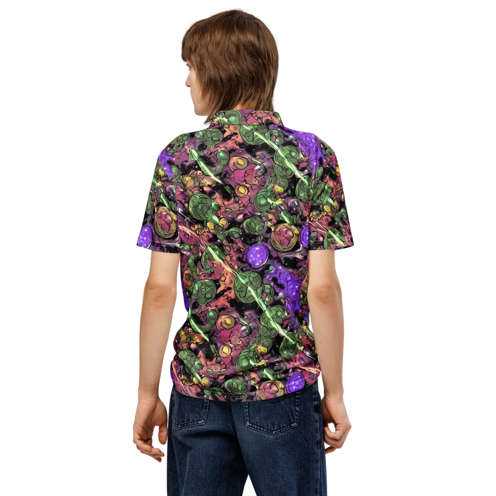 Violet Organica on Men's Slim Fit Polo Shirt — Back