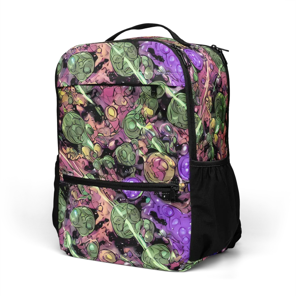Violet Organica on Utility Backpack — Left Front