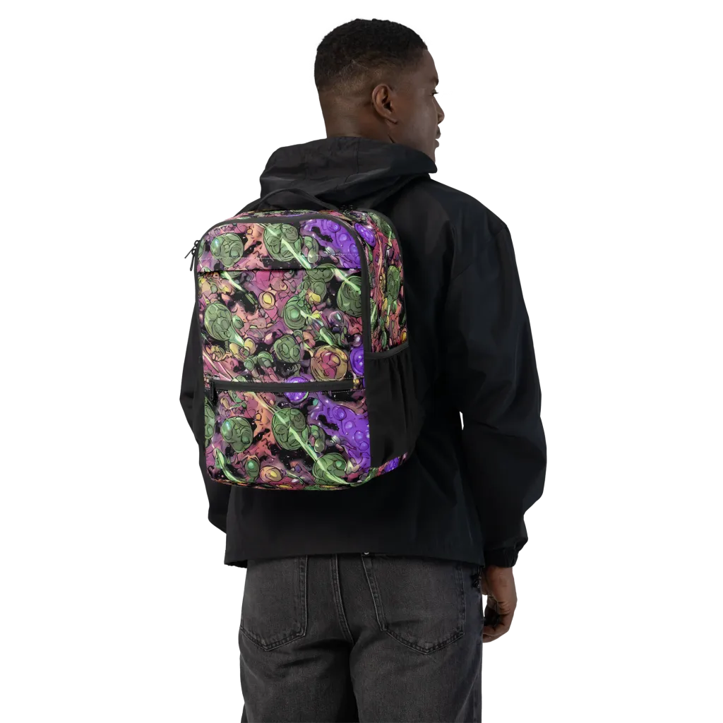 Violet Organica on Utility Backpack — Back