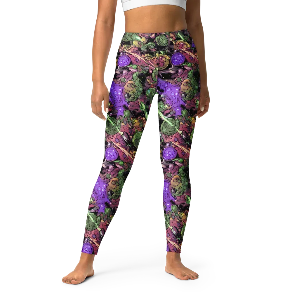 Violet Organica on Yoga Leggings — Front