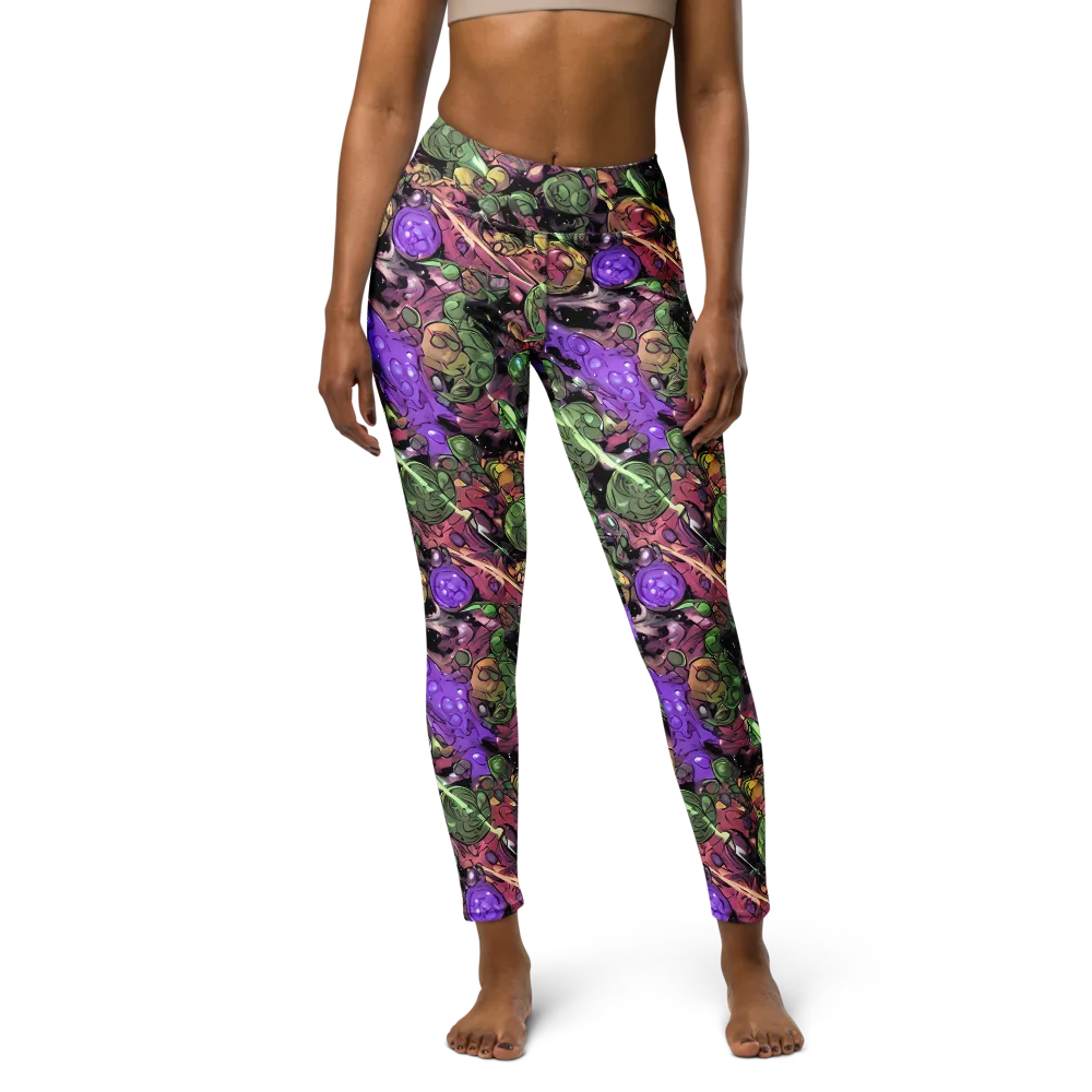 Violet Organica on Yoga Leggings — Front