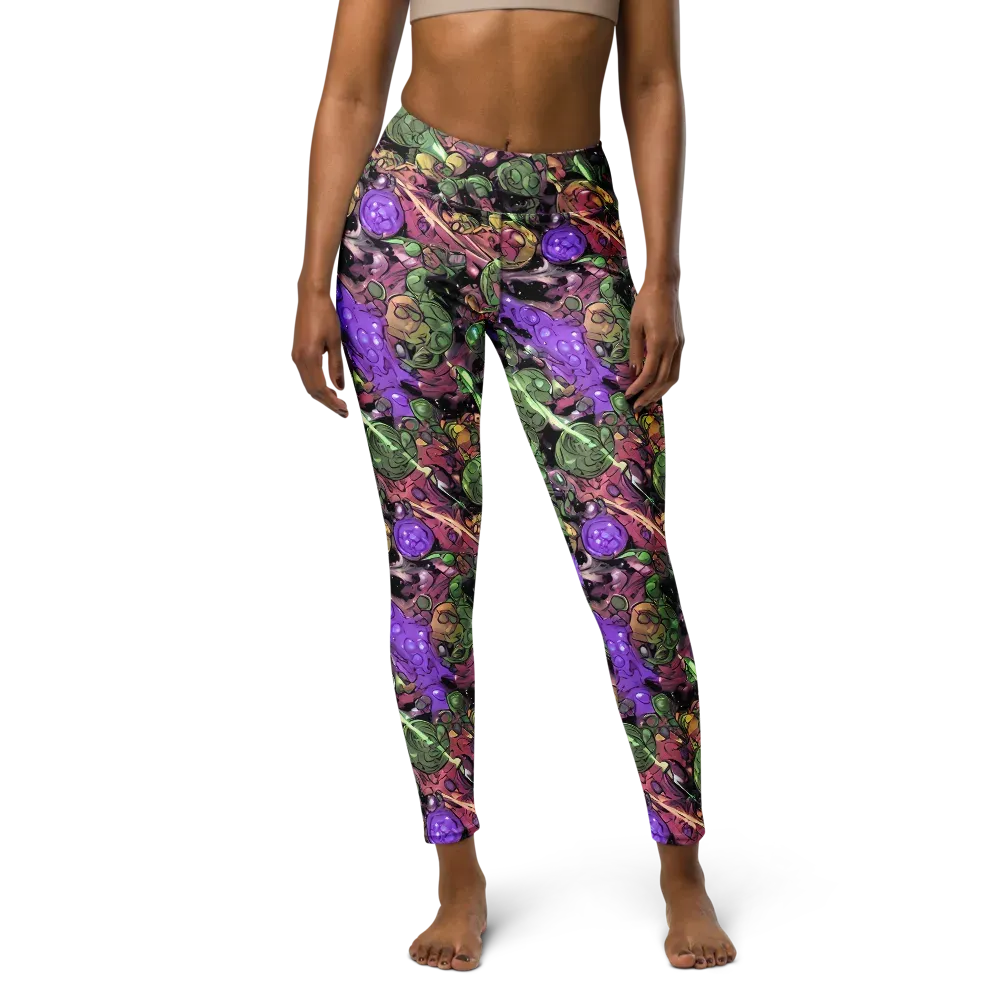 Violet Organica on Yoga Leggings — Front
