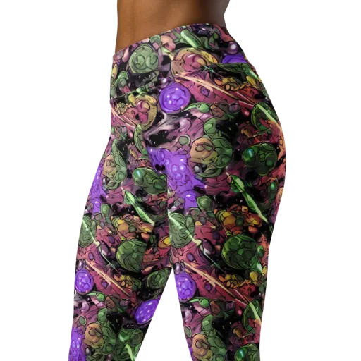 Violet Organica on a Yoga Leggings
