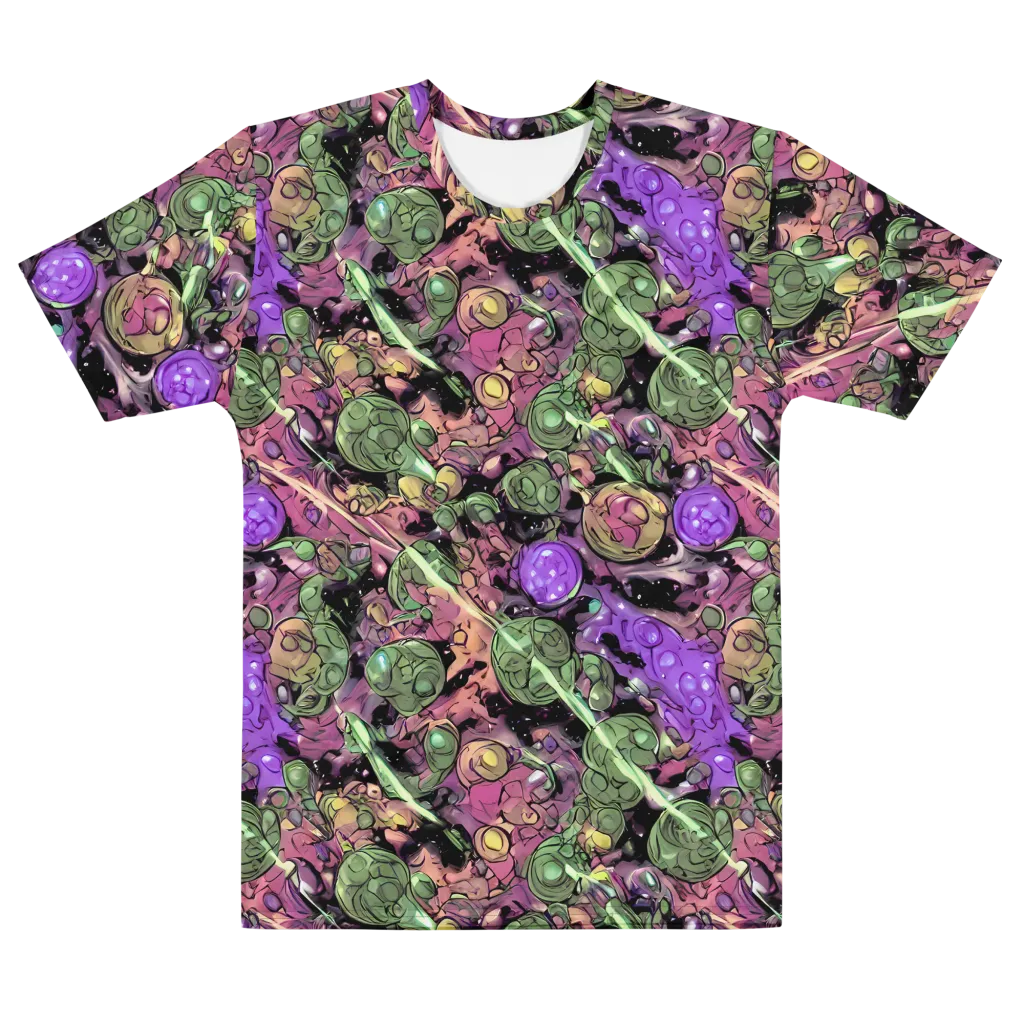 Violet Organica on Men's Cotton Crew Neck T-Shirt — Front