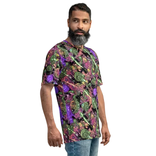 Violet Organica on a Men's Crew Neck T-Shirt
