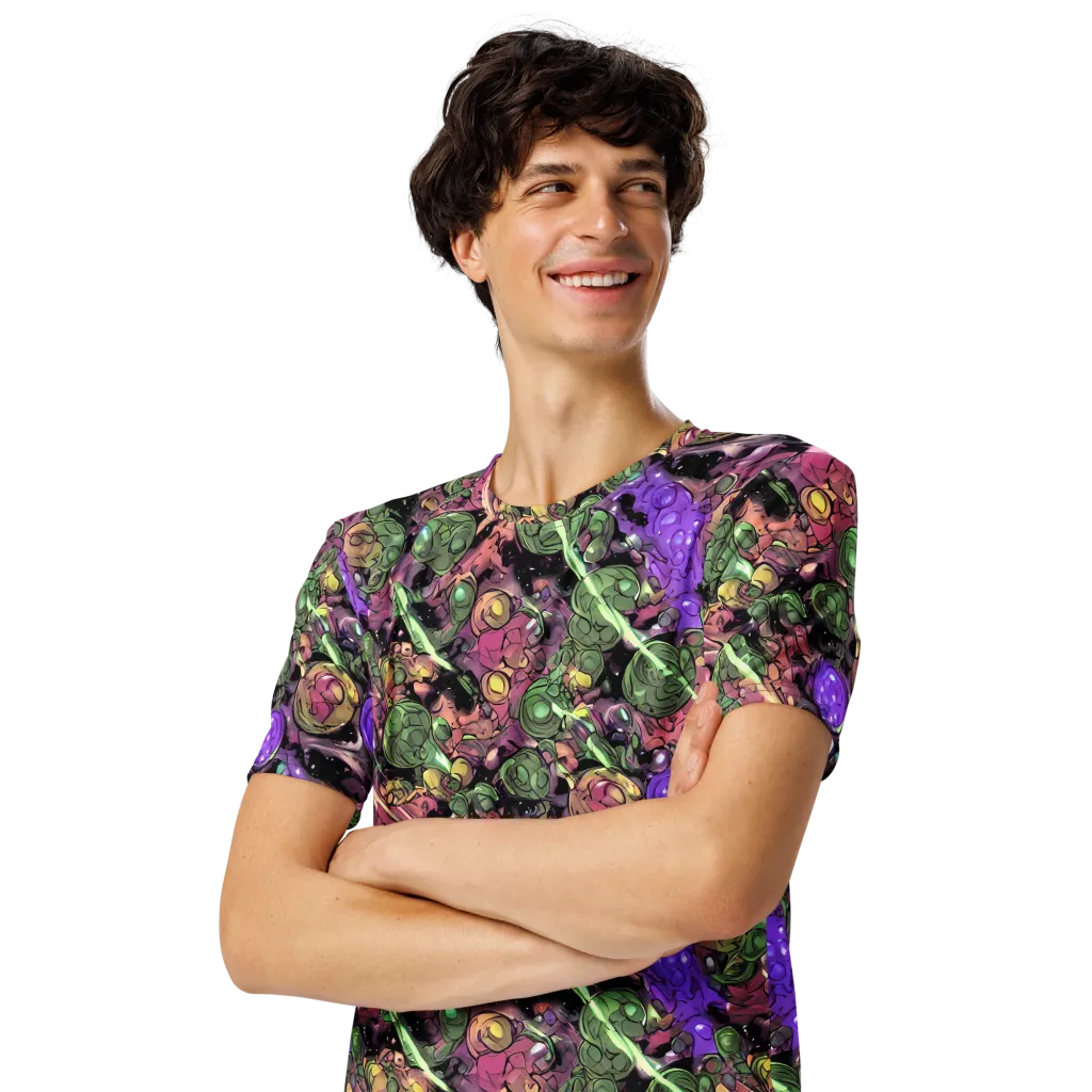 Violet Organica on Men's Crew Neck T-Shirt — Left Front