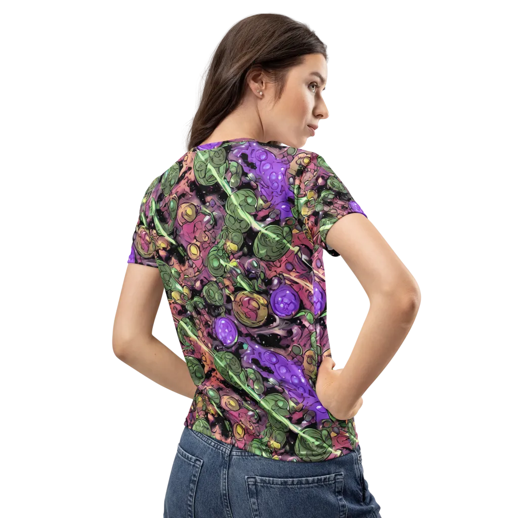 Violet Organica on Women's Crew Neck T-Shirt — Back