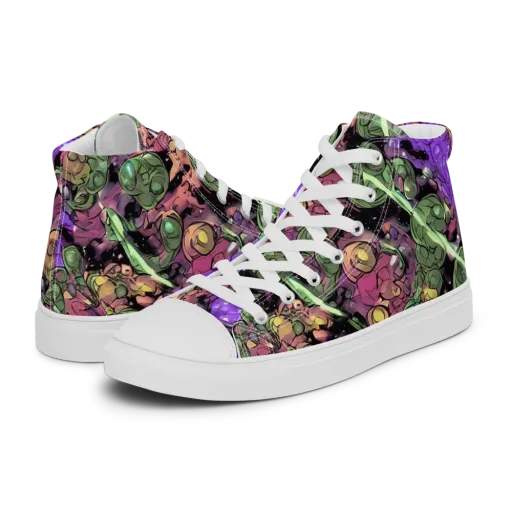 Violet Organica on a Women's High Top Canvas Shoes