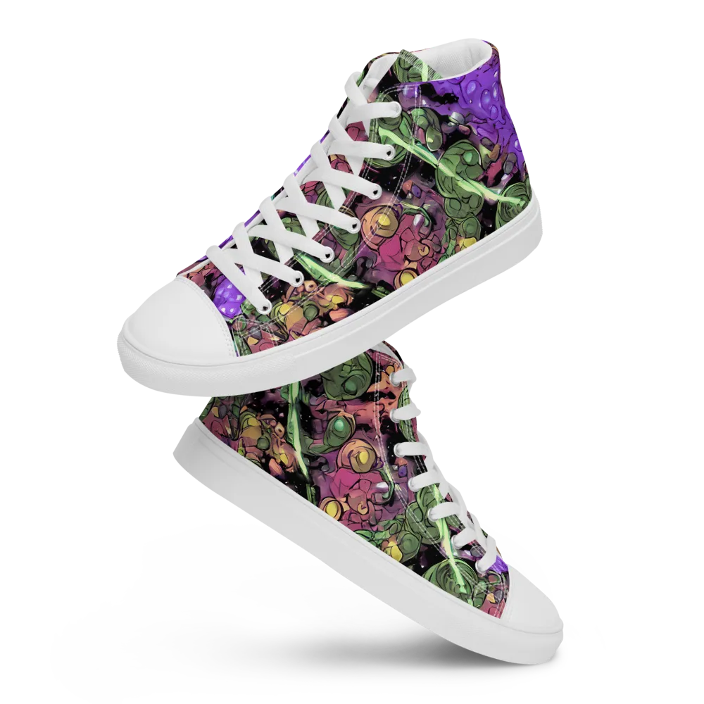 Violet Organica on Women's High Top Canvas Shoes — Front