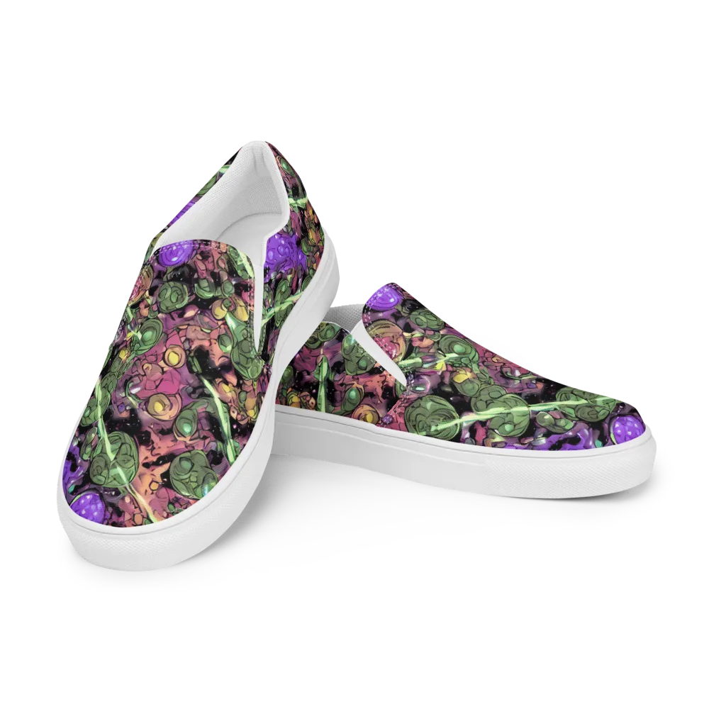 Violet Organica on Men's Slip-On Canvas Shoes — Left Front
