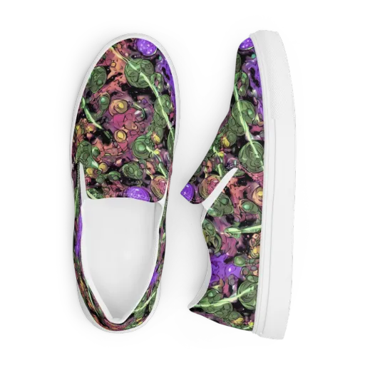 Violet Organica on a Men's Slip-On Canvas Shoes