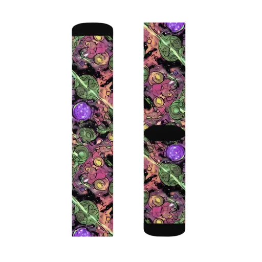 Violet Organica on a Socks