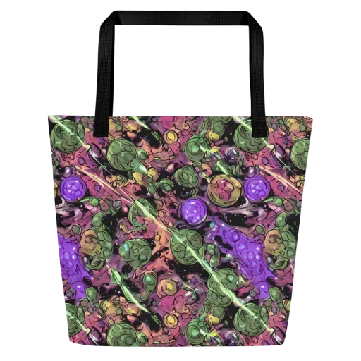 Violet Organica on a Large Tote Bag W/ Pocket