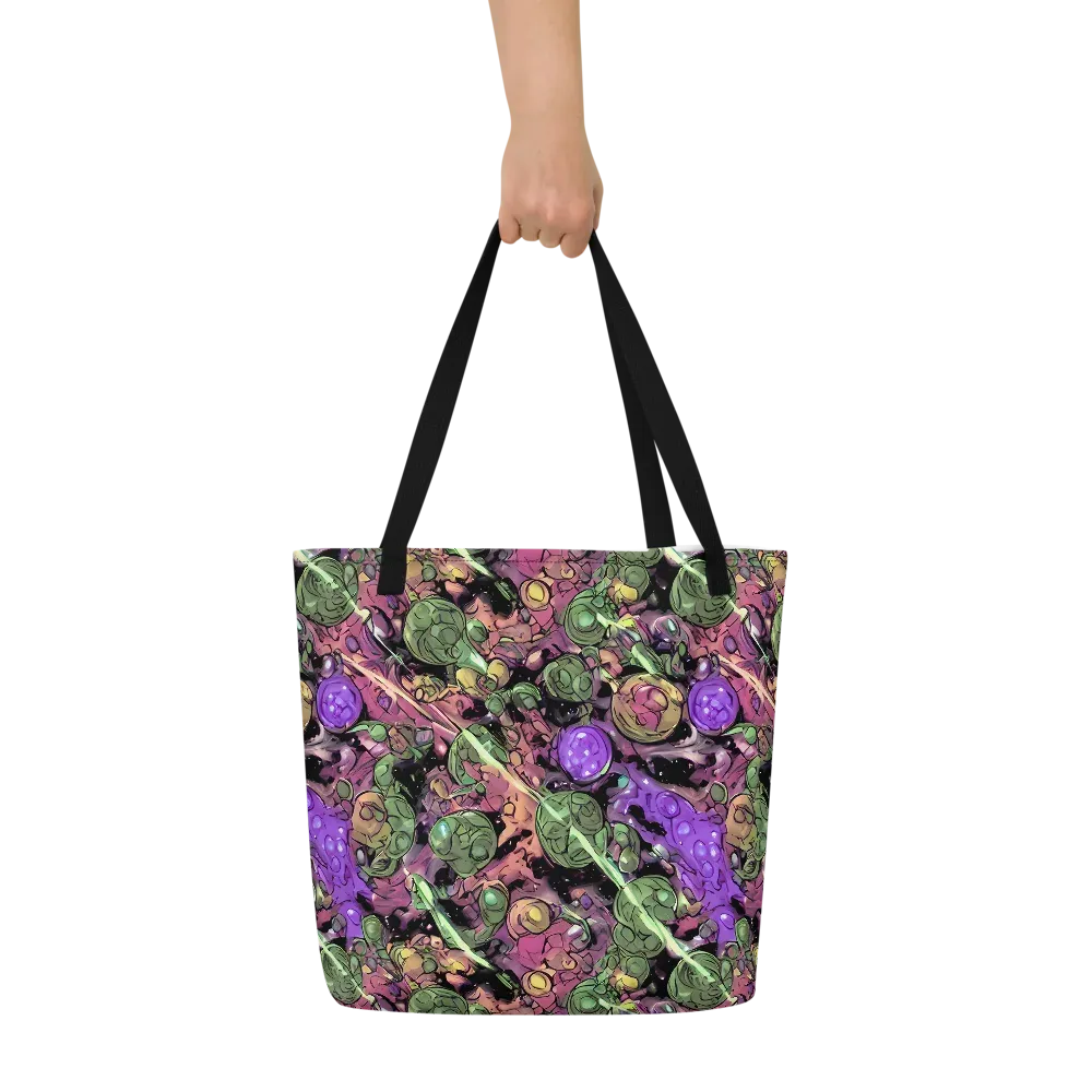 Violet Organica on Large Tote Bag W/ Pocket — Front