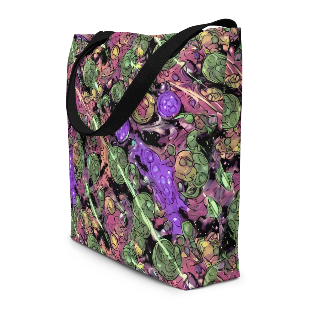 Violet Organica on Large Tote Bag W/ Pocket — Front