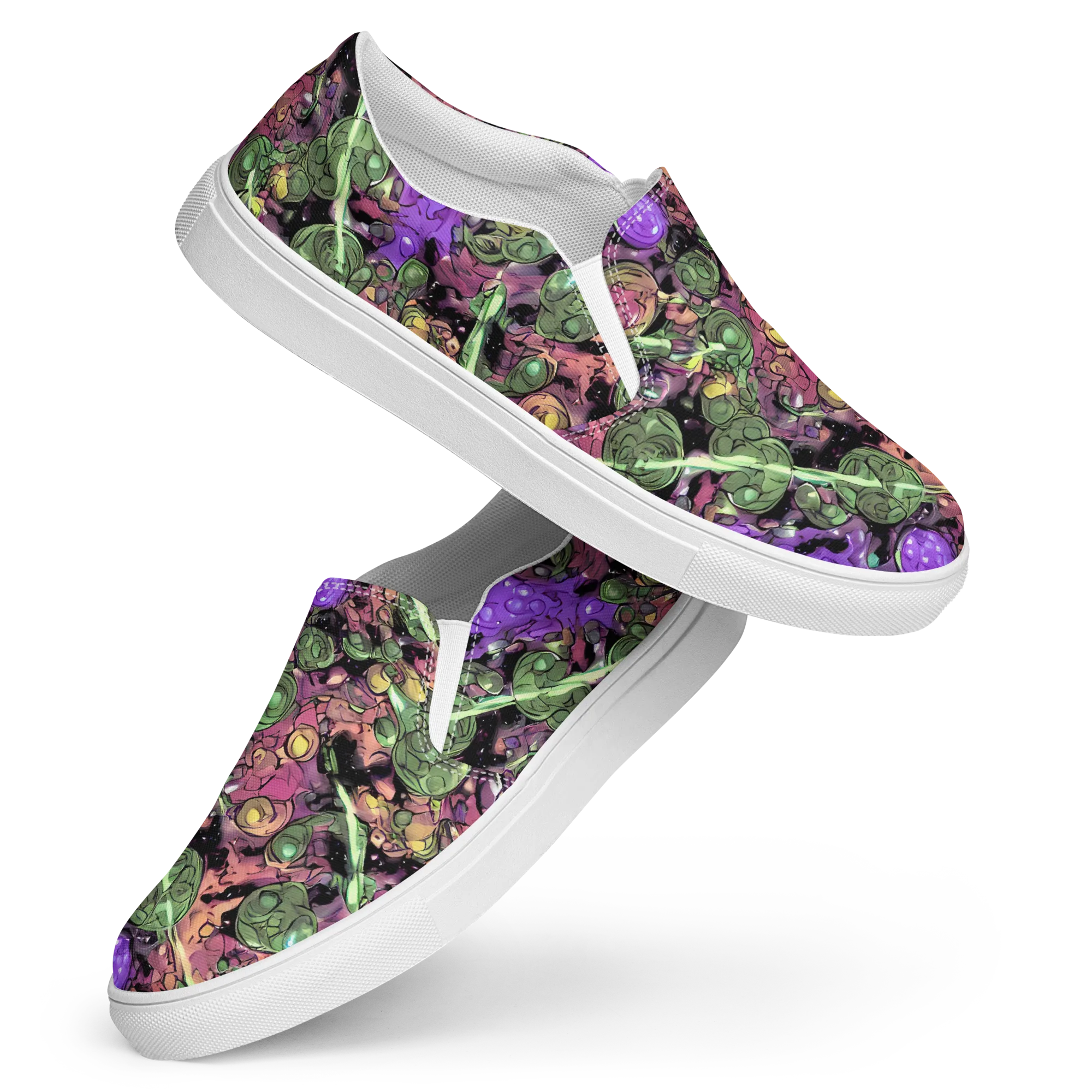 Violet Organica on Women's Slip-On Canvas Shoes — Front