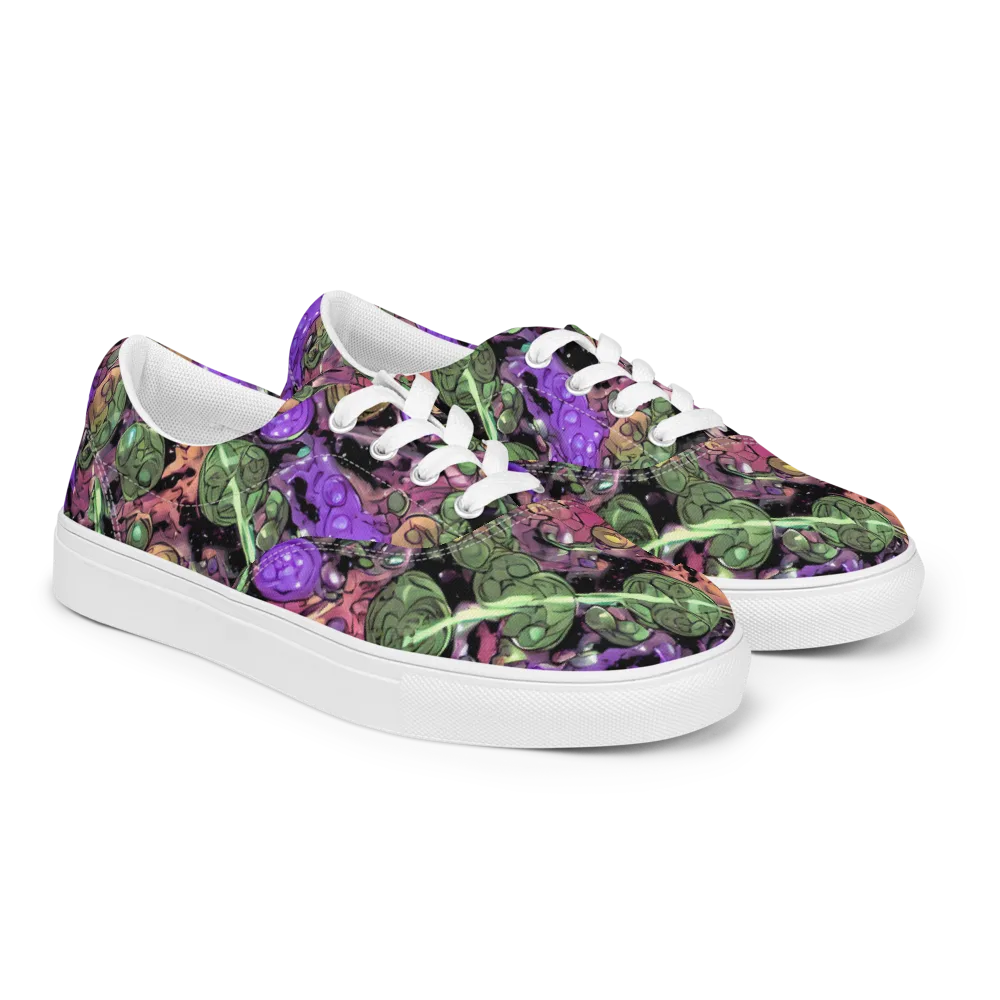 Violet Organica on Men's Lace-Up Canvas Shoes — Right Front