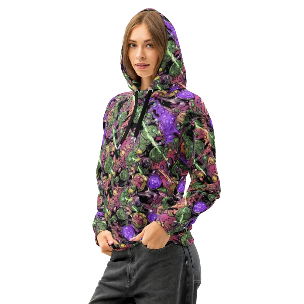 Violet Organica on Cotton Hoodie — Left Front