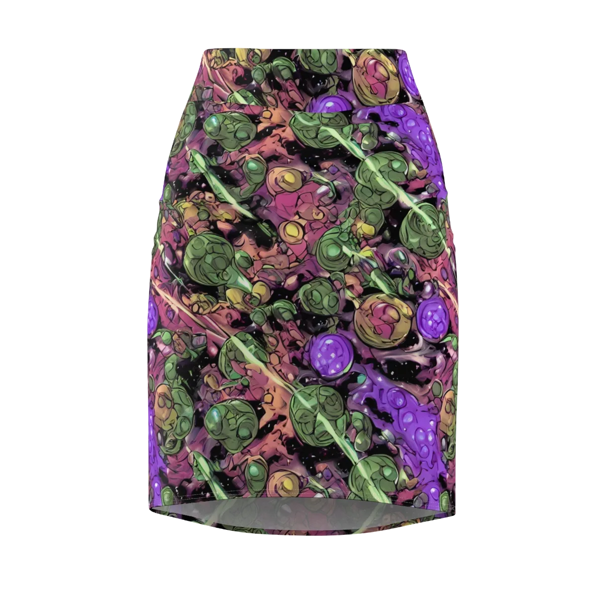 Violet Organica on Pencil Skirt — Front
