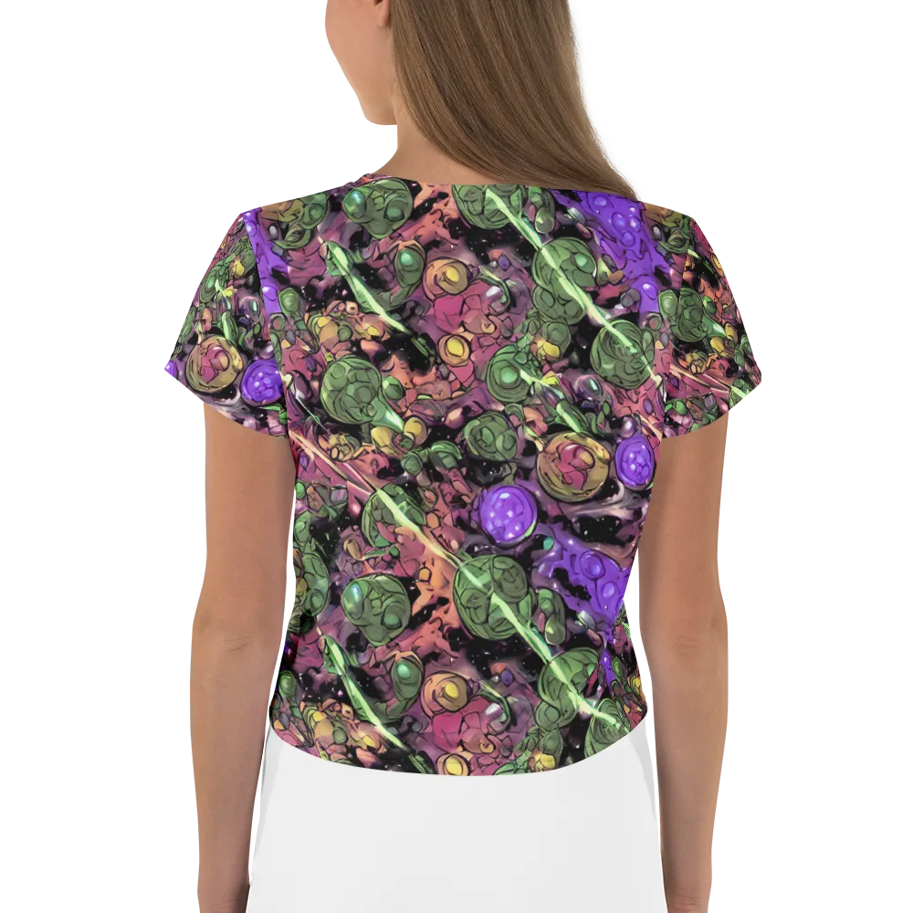 Violet Organica on Crop Tee — Back