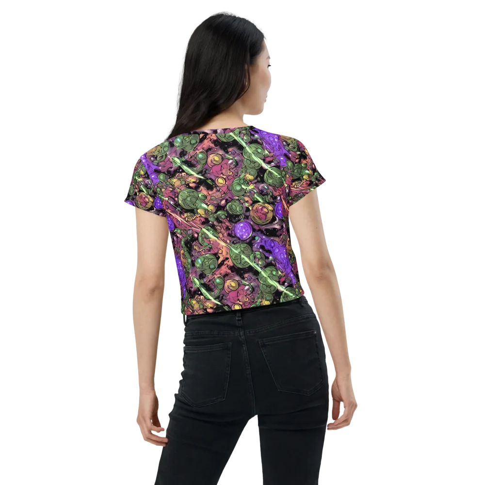 Violet Organica on Crop Tee — Back