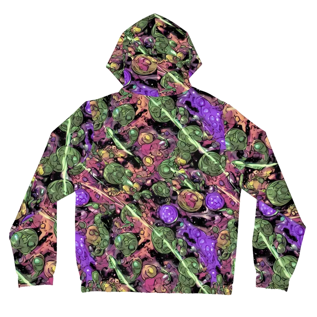 Violet Organica on Women's Full-Zip Hoodie — Back
