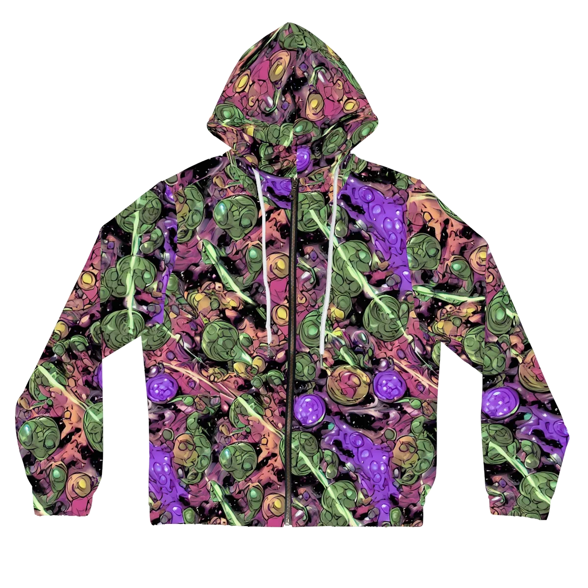 Violet Organica on Women's Full-Zip Hoodie — Front