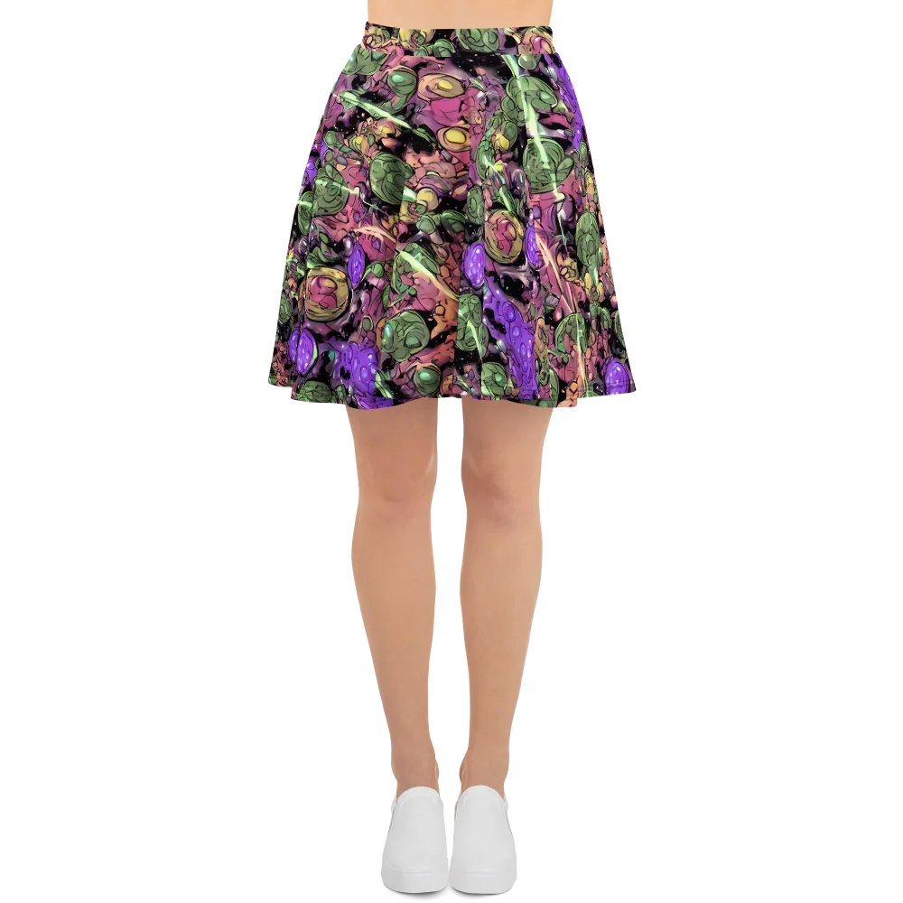 Violet Organica on Skater Skirt — Front