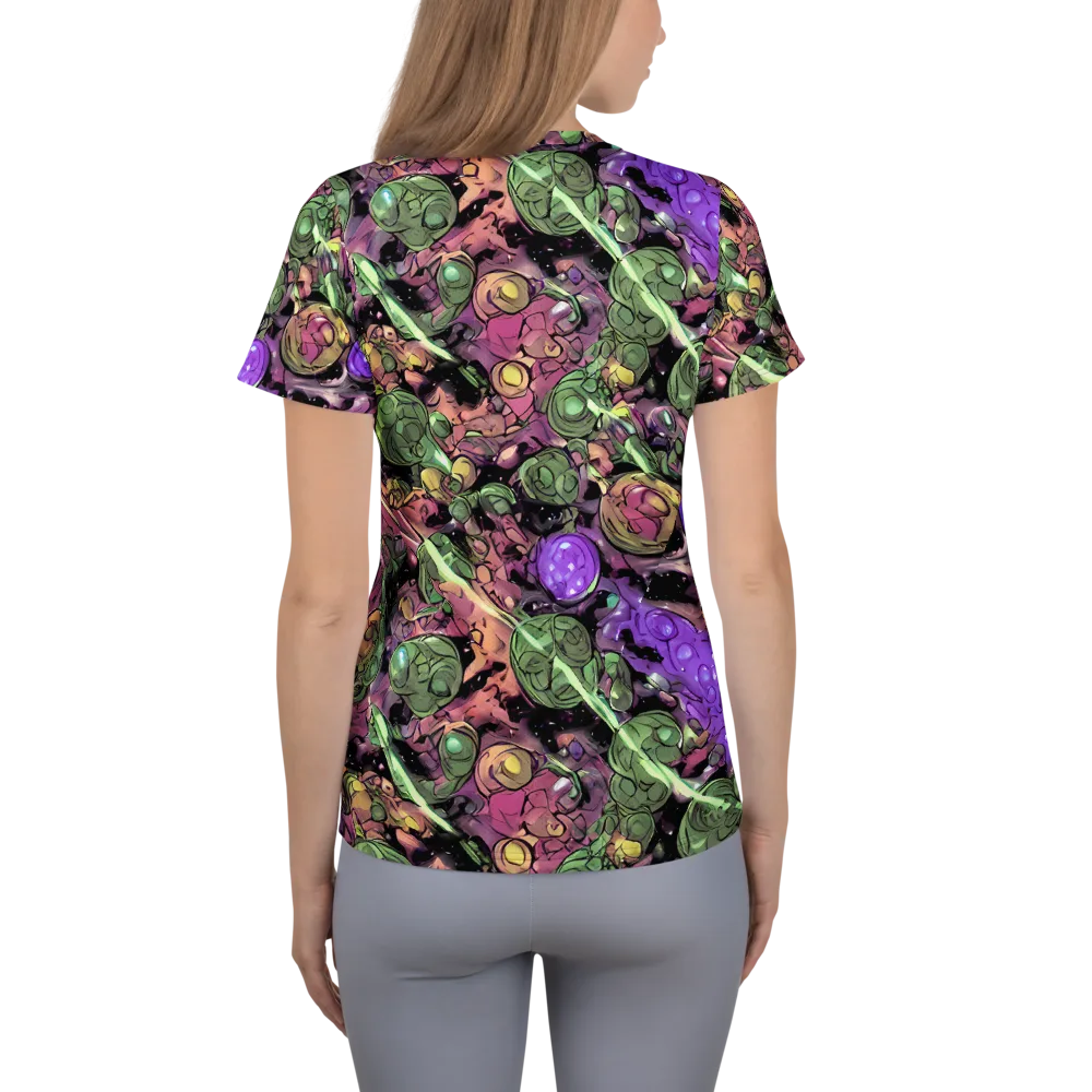 Violet Organica on Women's Athletic T-Shirt — Back