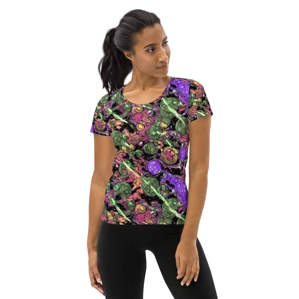 Violet Organica on Women's Athletic T-Shirt — Front