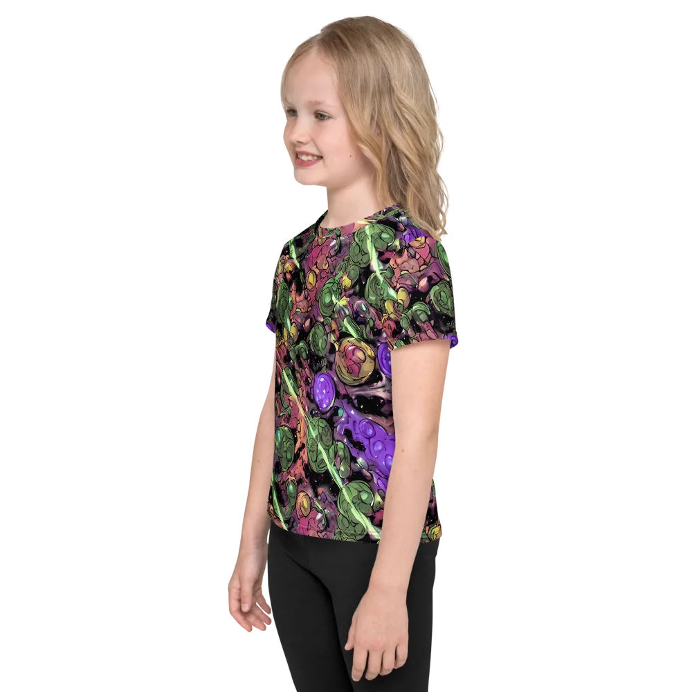 Violet Organica on Kids Crew Neck T-Shirt — Left