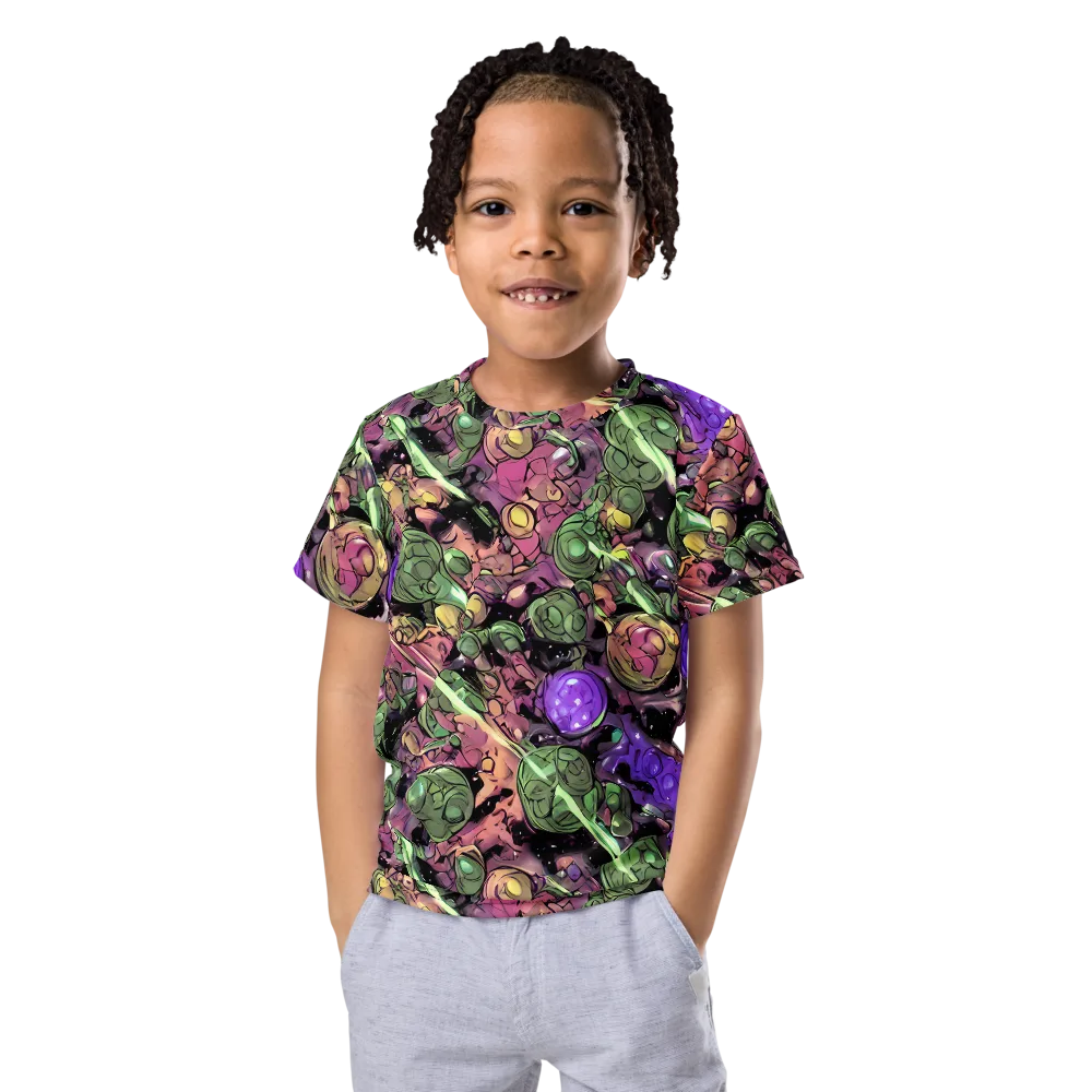 Violet Organica on Kids Crew Neck T-Shirt — Front
