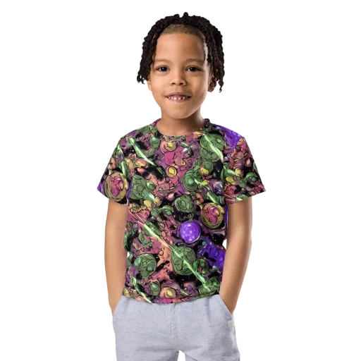 Violet Organica on a Kids Crew Neck T-Shirt