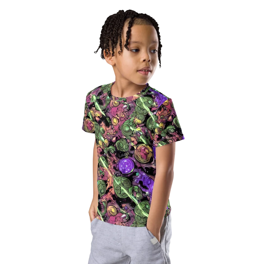 Violet Organica on Kids Crew Neck T-Shirt — Left Front