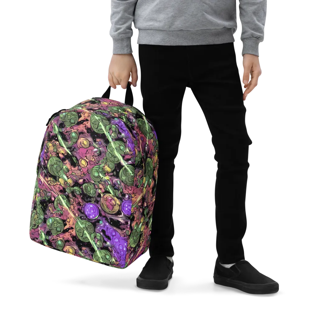 Violet Organica on Minimalist Backpack — Zoomed-in