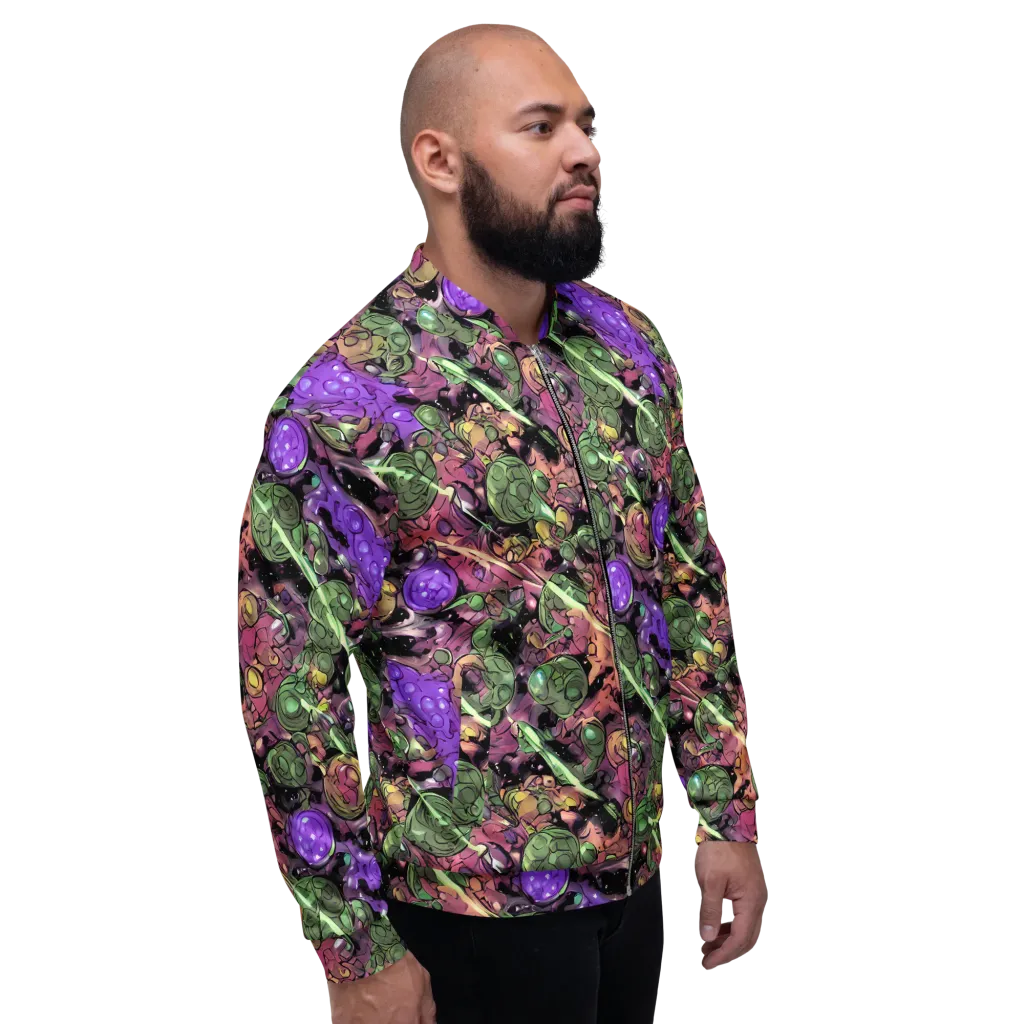 Violet Organica on Bomber Jacket — Right
