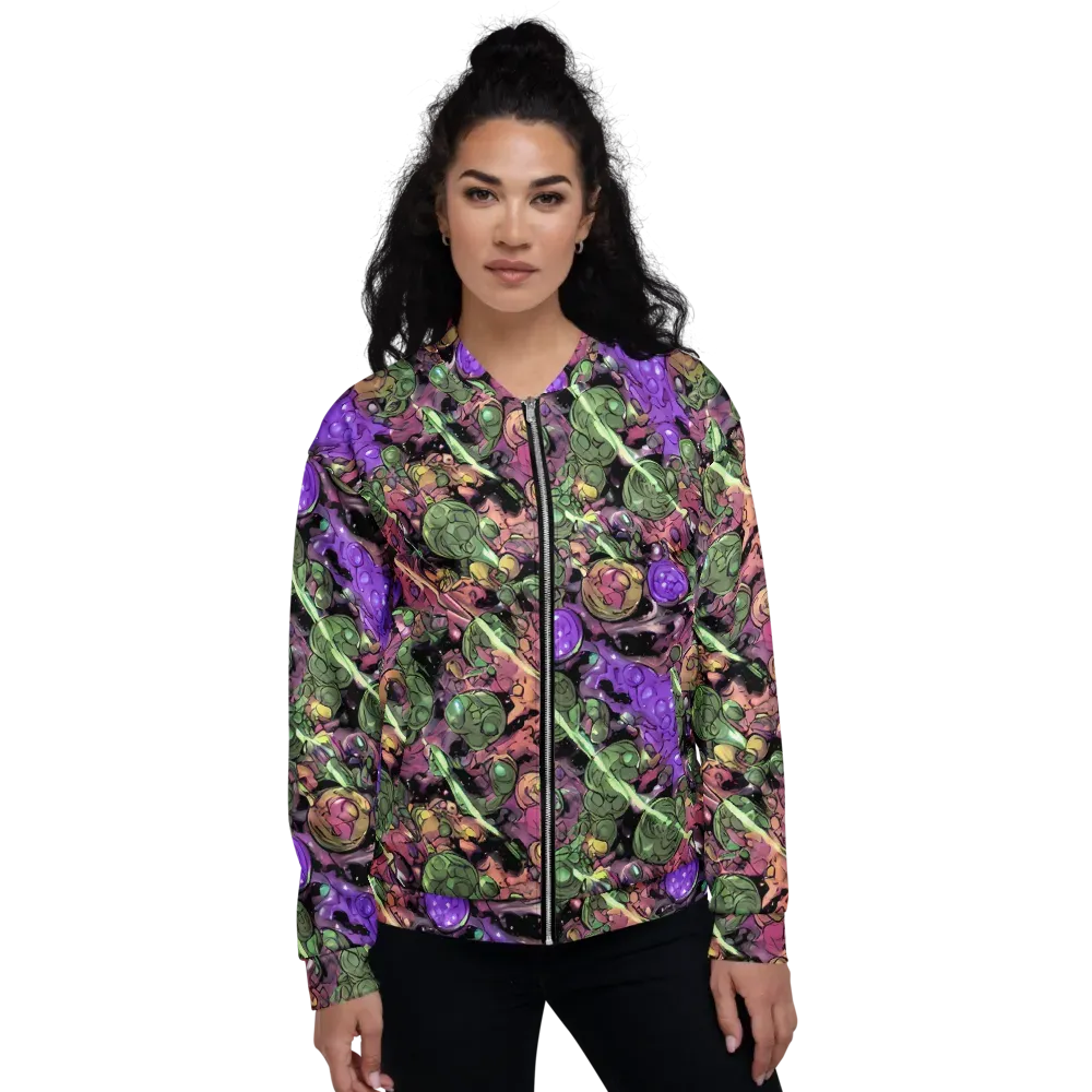 Violet Organica on Bomber Jacket — Front