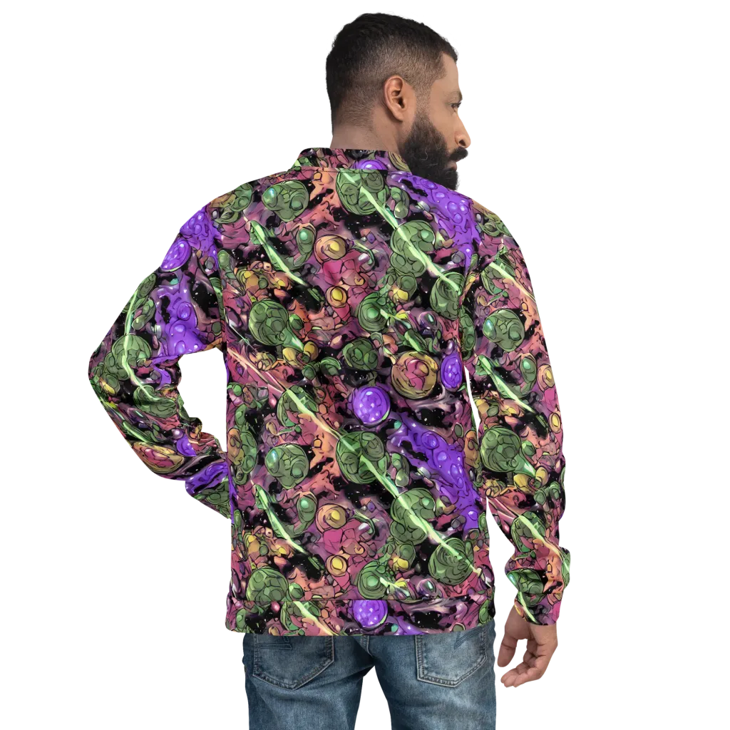 Violet Organica on Bomber Jacket — Back