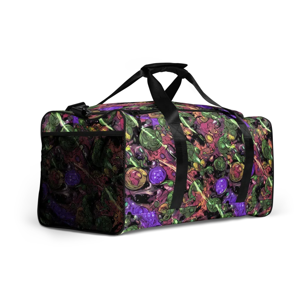 Violet Organica on Duffle Bag — Right Front