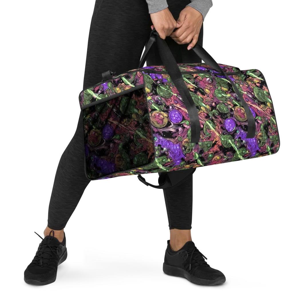 Violet Organica on Duffle Bag — Right Front