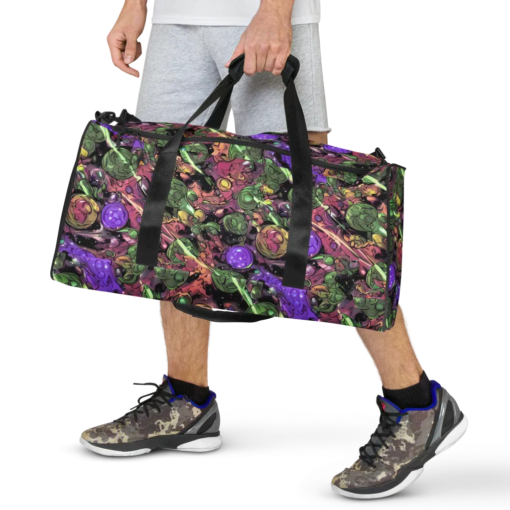 Violet Organica on Duffle Bag — Front