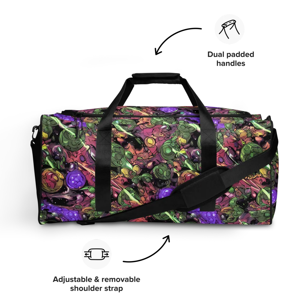 Violet Organica on Duffle Bag — Front