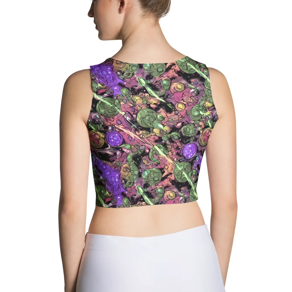 Violet Organica on Crop Top — Back